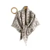 Nuevo Estilo Étnico Otoño/Invierno Flor de Anacardo Jacquard Imitación Cachemira Engrosado Borla Bufanda Bufanda Triangular Chal Chal Venta al por Mayor