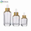 Frasco de essência para manchas 30ml frasco conta-gotas de essência plano frasco cosmético de alta qualidade frasco ombro frasco de fundo grosso plano