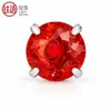 Pendientes de Titanio Aleación F136 Nido de Pájaro Picadura de Araña Circonita 5A Tachuelas para Oreja Hueso del Oído Joyería para Piercings de Aleación de Titanio Venta Directa de Fábrica