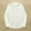 Coleção Primavera 2026 Estilo Japonês Algodão Fresco Cor Sólida Cardigan Feminino Camisa de Manga Longa Camisa Básica Casual Atacado