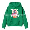 Sudadera con Capucha de Color Sólido Estampada con Letras Primavera y Otoño Ropa de Forro Polar para Niños con Bolsillo Top con Logo Fijo
