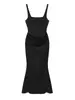 Vestido Ajustado Sexy sin Espalda Estilo Kardashian 2026 Verano Nuevo Moda Europea y Americana Vestido de Noche Largo