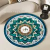 Alfombra de Lujo Ligero para Sala de Estar, Resistente a las Manchas y Fácil de Cuidar, Tapete Antideslizante, Área Grande, Alfombra Completa para Mesita de Noche, Alfombra Redonda para Pies de Dormitorio