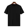 Estilo Novo Primavera e Verão Masculino Manga Curta Gola Redonda Business Malha Fina Lã Fina Suéter Cor Sólida de Alta Qualidade Camiseta de Manga Meia
