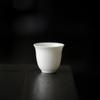 Taza de Té de Porcelana Blanca Dehua Hecha de Porcelana de Jade Negro Tinta, Adecuada para Té Kung Fu, Taza Individual para Uso en Casa, Taza de Té de Cerámica Personalizable