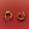 Pendientes de Nuevo Estilo Estilo Maillard, Moda de Nicho, Simples y Únicos, Pendientes de Piedra Ojo de Tigre y Piedra Roja, Pendientes de Diseño Versátil para Mujer