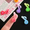 Color degradado elementos musicales notas sílabas accesorios de resina hecho a mano DIY pegamento de crema funda de teléfono hebilla de zapato material