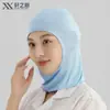 Gorra de Trabajo Elástica Específica para Taller, a Prueba de Polvo, Anticaída de Cabello, Transpirable, Protectora del Cuello, Adecuada para Fábricas de Alimentos, Cocinas y Catering, Color Blanco