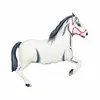 Balão Decorativo de Folha de Alumínio Formato Animal Cavalo Pintado Zebra Desenho Animado Festa de Aniversário Transfronteiriço Atacado Grande