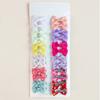 Pasador para Pelo de Mascota Pequeño Transfronterizo 4cm Cinta con Mini Lazo Pasador Accesorios para el Cabello Marzis Clip Superior Europeo y Americano