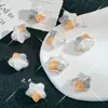 20mm crema dulce viento cinco puntas estrella tridimensional pintura al óleo degradado estrellas DIY pulsera collar de cuentas hecho a mano material