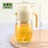Botella Pulverizadora de Aceite de Alta Apariencia con Doble Función de Spray y Vertido, Botella Pulverizadora de Aceite de Apertura y Cierre Automático, Botella Pulverizadora de Aceite para Cocina, Botella Transparente con Spray y Vertido de Aceite, Botella Pulverizadora