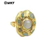 MPR086 anillo retro clásico de perla natural y piedra Tianhe grande para hombres y mujeres anillo ponible exportación joyería de venta caliente