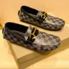 Transfronteiriço Tamanho Grande 2025 Estilo Britânico Retrô Sapatos Masculinos Pequenos de Couro Verão Slip-On Slip-Ons Casual Sapatos de Lona