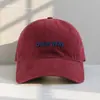 Gorra de Béisbol Lavada Estilo Coreano Retro Bordado de Letras para Mujer Otoño Nuevo Parte Superior Suave Versátil Protector Solar Gorra de Pico de Pato para Hombre