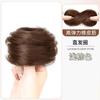 [Coque Ninho de Pássaro] Faixa de Cabelo com Peruca de Coque Faixa de Cabelo Casual Feminina Encolhendo Faixa de Cabelo Peruca de Cabelo Simulado Bolsa de Cabelo