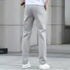 Pantalones de hombre de verano Hong Kong, finos, pierna recta, corte slim, de alta gama, modernos, versátiles, elásticos, business casual