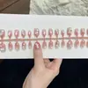 Exquisito Arte de Uñas Estilo Nuevo Resina Gato Ojo de Gato Pequeño Uñas Portátiles para Chicas con Temperamento Suave, Uñas Postizas Terminadas