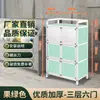 Armario libre de óxido, gabinete de cocina, aparador, gabinete fácil de armar, gabinete de almacenamiento para vivienda de alquiler, gabinete para vajilla, gabinete de almacenamiento