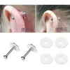 Brincos de Silicone Anti-Hiperplasia, Piercings de Lábio, Almofadas Macias, Piercings de Umbigo, Piercings de Língua, Brincos de Silicone Anti-Hiperplasia para Homens e Mulheres