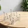 Escurridor de platos acrílico transparente desmontable, escurridor multicapa para tazones y platos, escurridor, estante expositor para utensilios de cocina