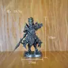 Modelo de Juguete de Soldado Viejo de Cobre Blanco Creativo Retro Regalo para Hombres Juego de Escritorio Pieza de Ajedrez Adornos Figura de Metal