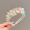 Diadema Infantil Dibujos Animados Gato Kt Niña Accesorios para el Cabello Exquisito Pasador para Niña Pequeña Coleta Antideslizante Princesa Ropa para la Cabeza de Bebé