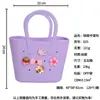 Bolsa de Praia de Silicone com Desenho Bolsa de Armazenamento com Furos DIY Bolsa para Uso Externo Bolsa de Viagem Explosiva Bolsa de Lavar Bolsa de Ombro de Mão