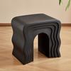 Mesa de centro estilo europeu Wave Entrada Banco para troca de sapatos Decoração de piso Quarto Banco de maquiagem Sofá Mesa lateral Sala de estar Mesa de centro Combinação