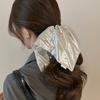Estilo Coreano Plata Estuche de Cuero Anillo para el Cabello de Intestino Grueso Moda Elegante para Mujer Nuevo Sentido de Alta Gama Anillo para el Cabello Cola de Caballo Cuerda para el Cabello Alta Accesorios para el Cabello