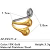 Anillo de Acero Inoxidable Transfronterizo de Amazon para Mujer con Línea de Color Contrastante Anillo Joyería de Titanio de Lujo de Gama Alta Accesorios Venta al por Mayor
