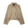 Novedades Verano 2026 Moda Callejera Femenina Europea y Americana Chaqueta Corta de Gamuza W103 90648