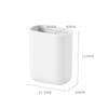 Caja Drenante Colgante de Pared Estilo Japonés Barril de Almacenamiento Simple para Vajilla Portacepillos de Dientes para Baño Peine Espejo Cosmético Estante de Almacenamiento sin Perforaciones