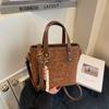 Bolso Transfronterizo de Moda con Estampado de Leopardo Bolso Cubo para el Trabajo para Mujer Otoño e Invierno 2026 Nuevo Bolso Cruzado de Moda Bolso de Hombro Elegante