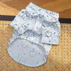 Ropa de Vientre de Algodón para Mascotas en Primavera y Verano, Ropa con Aire Acondicionado para Perros y Gatos, Ropa de Cuatro Patas para Exteriores Antiderrames, Suministros para Bichón