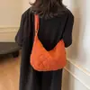 Bolso de Plumas de Lona Transfronterizo Nuevo Estilo Coreano para Mujer Bolso Dumpling Gran Capacidad Versátil Bolso Cruzado Bolso de Hombro Acolchado