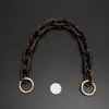 Bolsa de hombro vintage de cadena para debajo del brazo al por mayor de fábrica, bolso de mano acrílico, decoración de cadena ancha para bolso, accesorios de tesoro