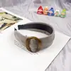 Nova Faixa de Cabeça Fashion com Estampa de Leopardo, com Toque de Luxo de Alta Qualidade, Faixa de Cabeça Redonda de Pelúcia para Mulheres, Especificamente para Lavar o Rosto