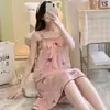 Pijama Sling de Estilo Coreano Transfronteiriço Feminina Duas Peças Casual Desenho Animado Estudante Menina Seda de Leite Comércio Exterior Roupa de Casa