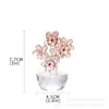 Penteadeira de flor de ameixa de cristal decorações para casa romântica europeia quarto de casamento quarto quarto presente criativo para o Dia das Mães