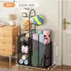 Rack de Armazenamento de Basquete, Rack de Armazenamento de Chão, Rack de Armazenamento de Brinquedos para Sala de Estar, Equipamentos Esportivos de Bola, Cesta de Armazenamento para Tapete de Yoga