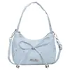 Popular Moda Estrela Lua Crescente 2026 Novo Laço Tendência Estilo Coreano Chique Bolsa de Ombro Único Transversal para Mulheres