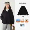 Pudding Haru Roupa de Outono para Meninas, Roupa Infantil, Jaqueta Três Provas, Novo Modelo de Outono 2026, Casaco Esportivo Infantil para Exterior