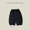 Pantalones de Linterna Florales de Primavera y Otoño para Niños, Pantalones con Cintura Elástica y Puños de Encaje para Bebés, Pantalones Largos Sueltos Casuales Anti-Mosquitos para Niñas