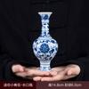 Jarrón pequeño de cerámica de porcelana azul y blanca de Jingdezhen, miniadornos, estante antiguo especial que nutre el agua, decoraciones de escritorio