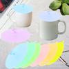 Tapa de silicona personalizada para taza, Aislamiento térmico simple, Pegamento estéreo de dibujos animados portátil para 4 tazas, Personalización de tapa de silicona para taza