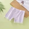 Nuevos pantalones de seguridad para niñas, finos, para niñas pequeñas, encaje de capullo, seda, leggings anti-luz, entrepierna de algodón, ropa interior de seguridad para niños grandes