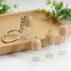 Garrafa de Vidro com Tampa de Rosca de Madeira para Embalagem de Frascos de Aromaterapia, Frascos Vazios de Óleo Essencial de Perfume, Pingentes de Vidro, Acessórios para Chaveiro Venda por Atacado