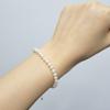 Pulsera de plata 925 fresa Cristal diseño de nicho simple pulsera de perla de concha hebilla de seguridad pulsera de cristal rosa regalo para mujer