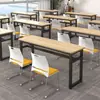 Pupitres Educativos Escolares, Doble Asiento, Se Pueden Ensamblar, Juego de Mesa y Sillas Simple Moderno, Mesa de Conferencias, Mesa Larga